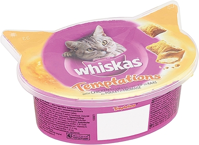 WHISKAS TEMPTATIONS KIP&KAAS 60 GR