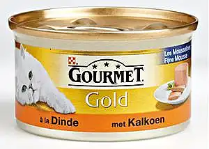 Gourmet Gold Blik Mousse Kalkoen 85 Gr