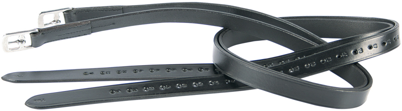 BEUGELRIEMEN LEDER FULL ZWART