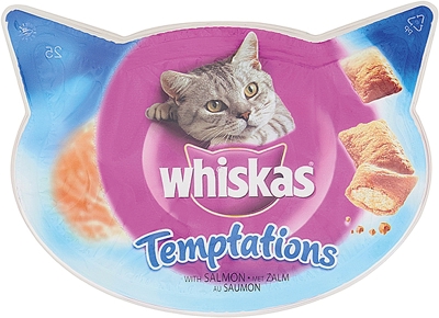 WHISKAS TEMPTATIONS ZALM 60 GR