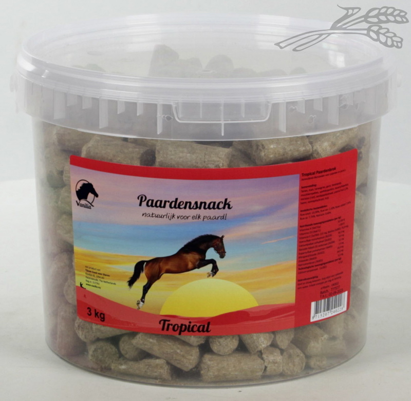 VANILIA PAARDENBROK TROPICAL 3KG