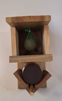 PINDABOTER VOEDERHUISJE HOUT