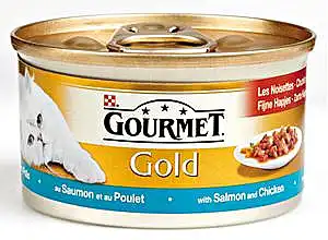 Gourmet Gold Blik Fh Zalm&Kip 85 Gr
