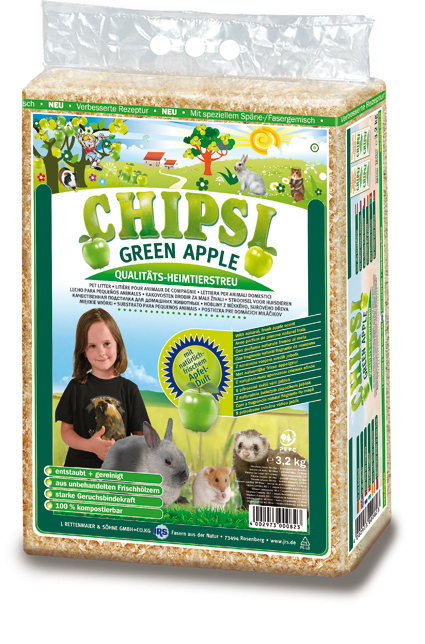 CHIPSI HOUTVEZEL GREEN APPLE 3,20 KG