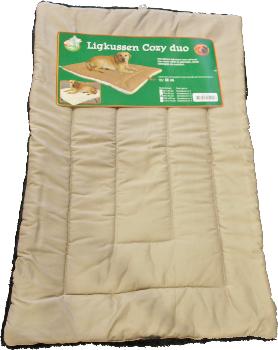 Ligkussen Cozy Duo Beige/Zwart 88X55 Cm