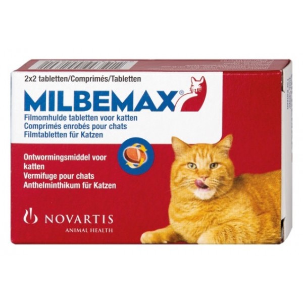 MILBEMAX TABLETTEN KAT GROOT >2KG 4 TABL.