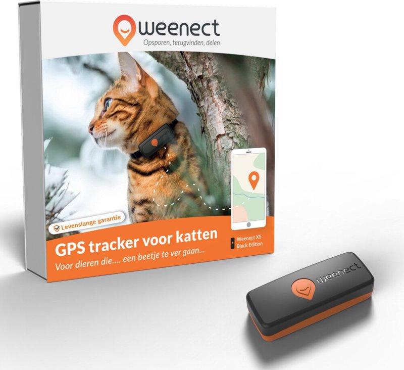 WEENECT GPS TRACKER CAT BLACK XS