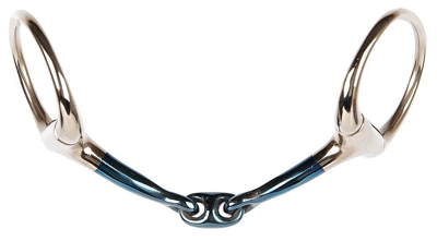 BUSTRENS DUBBELGEBROKEN OVAL LINK ANATOMISCH SWEET IRON 13MM