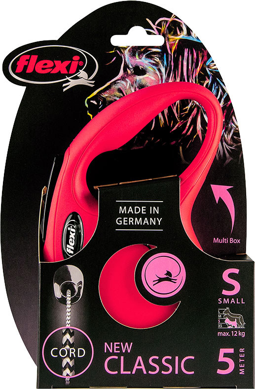 FLEXI ROLLIJN NEW CLASSIC KOORD ROOD S/5 METER TOT 12KG