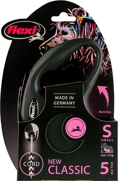 FLEXI ROLLIJN NEW CLASSIC KOORD ZWART S/5 METER TOT 12KG