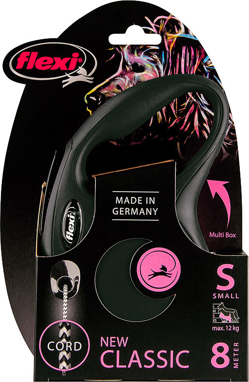 FLEXI ROLLIJN NEW CLASSIC KOORD ZWART S/8 METER TOT 12KG