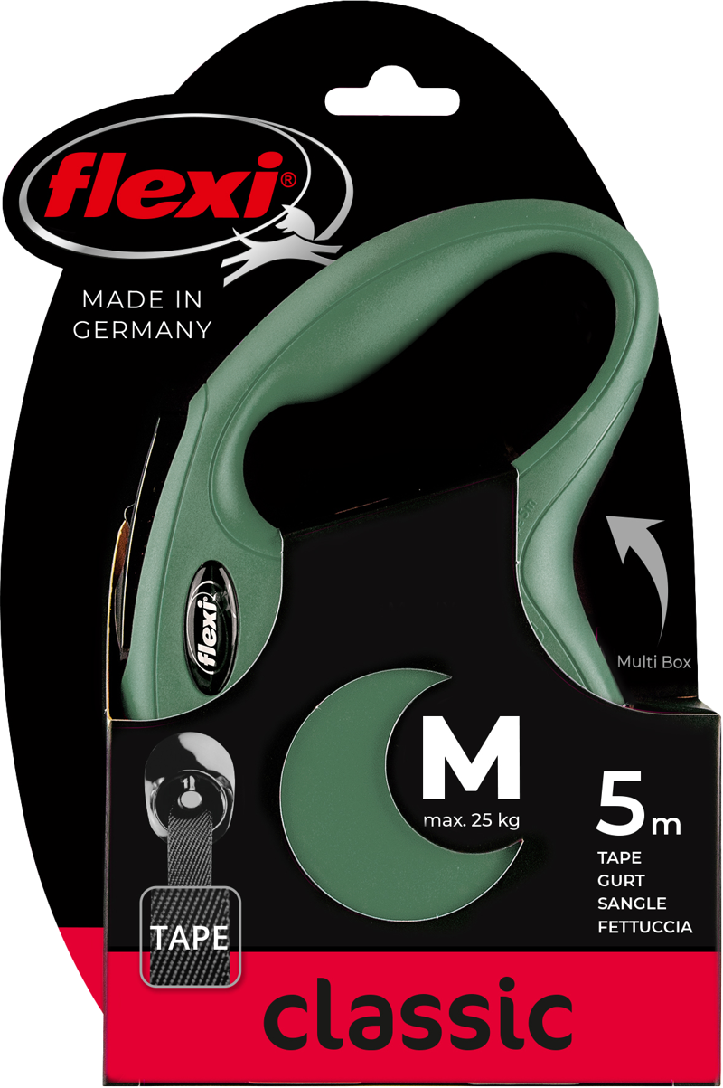 FLEXI ROLLIJN CLASSIC TAPE M 5M OLIJFGRN