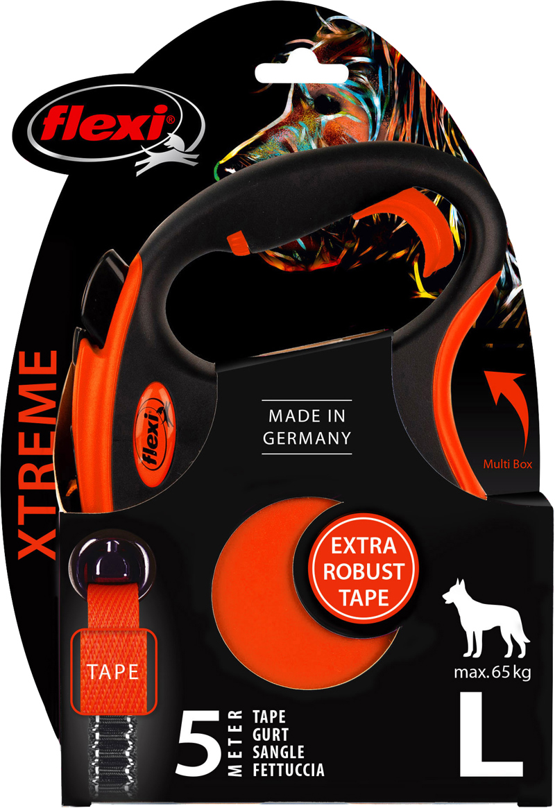 FLEXI XTREME BAND L ORANJE 5M 65KG