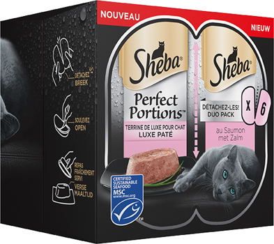 Sheba Perf Portions Adlt Zalm Mp 3X3 St