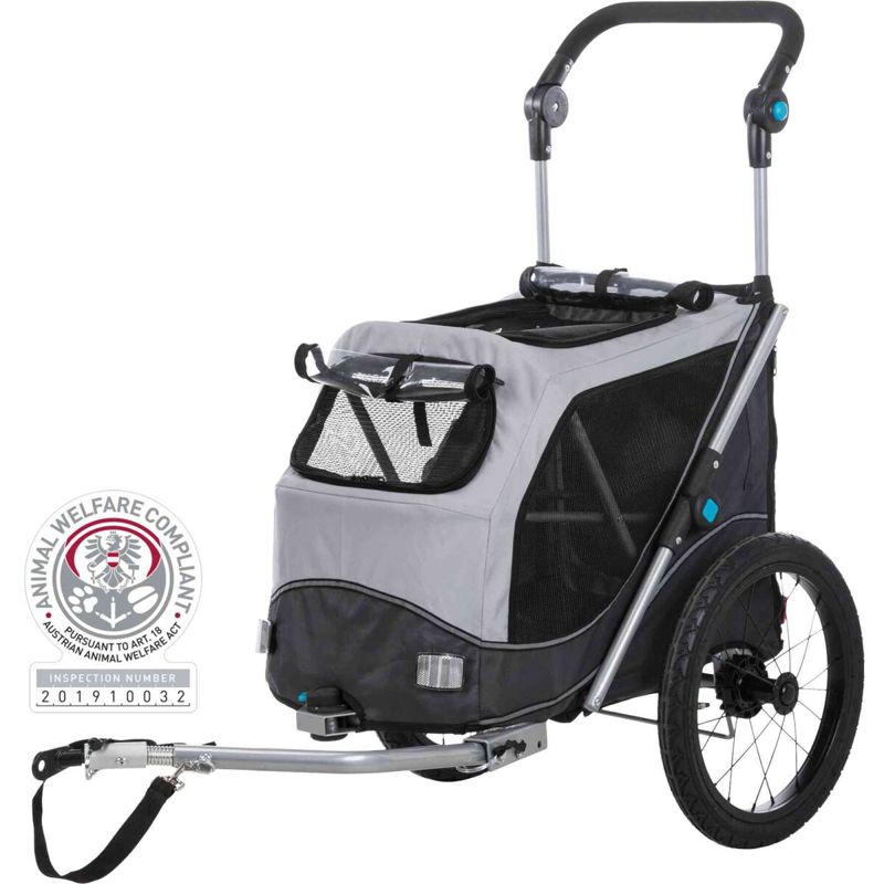 TRIXIE HONDEN FIETSKAR OPVOUWBAAR S 58X93X74 GRIJS