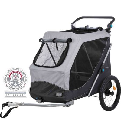 TRIXIE FIETSKAR OPVOUWBAAR GRIJS 103X74X95CM