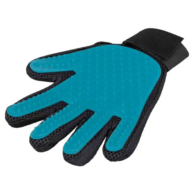 Trixie Verzorgings Handschoen Blauw 16X24 Cm