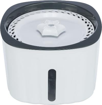 TRIXIE DRINKFONTEIN FLOWER, KUNSTSTOF 2 L/18,5 × 13 × WIT/GR