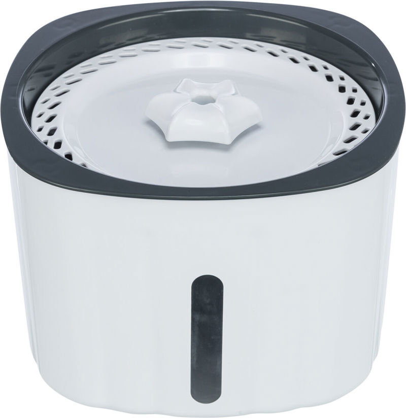TRIXIE DRINKFONTEIN FLOWER, KUNSTSTOF 2 L/18,5 × 13 × WIT/GR