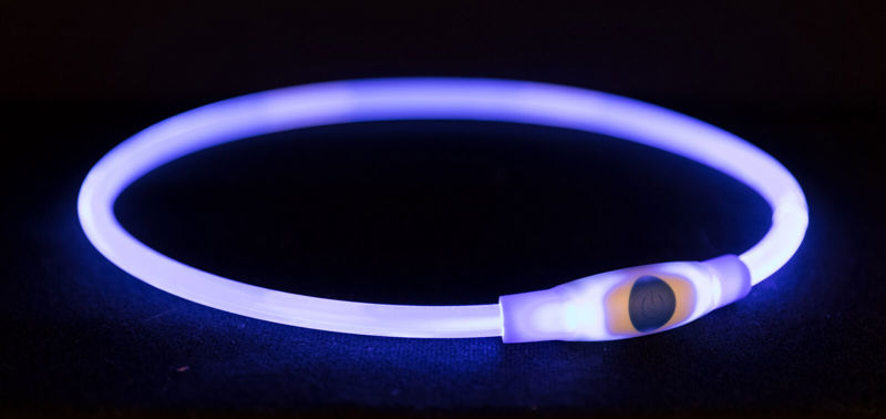 HB FLASH LICHTGEVENDE BAND BLAUW 40X0.8CM S-M