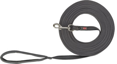 TRIXIE FUSION SLEEPLIJN, MET RUBBER BEKLE M–XL: 3 M/17 MM GR