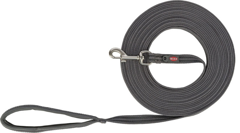 TRIXIE FUSION SLEEPLIJN, MET RUBBER BEKLE M–XL: 3 M/17 MM GR
