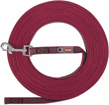 SLEEPLIJN, MET RUBBER BEKLEED SANGRIA S-M 15M/15MM