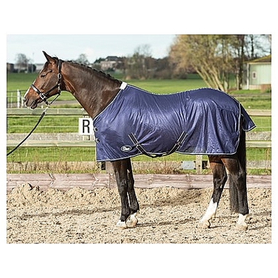 VLIEGENDEKEN MESH STANDAARD MET SINGELS, NAVY 145CM
