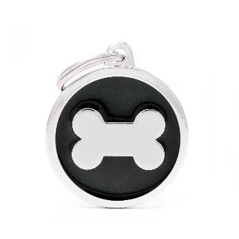 Myfamily Black Big Circle Bone St