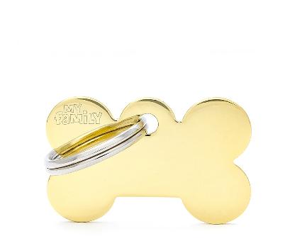 Myfamily Bone Small Gold Brass For Tag Machine St
