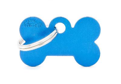MYFAMILY BONE SMALL ALLUMINUM BLUE FOR TAG MACHINE ST
