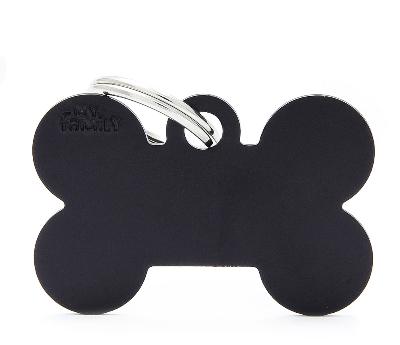 MYFAMILY BONE BIG ALLUMINUM BLACK FOR TAG MACHINE ST