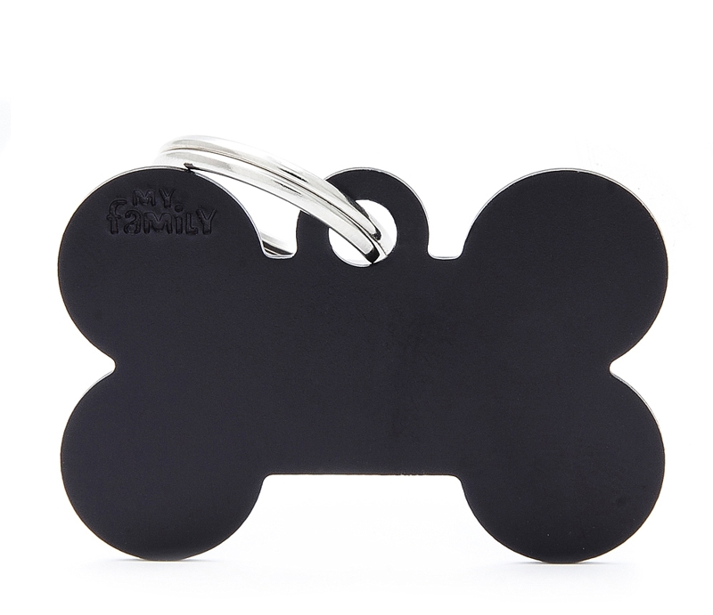 MYFAMILY BONE BIG ALLUMINUM BLACK FOR TAG MACHINE ST