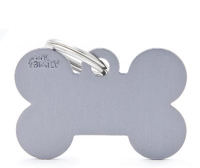 MYFAMILY BONE BIG ALLUMINUM GREY FOR TAG MACHINE ST