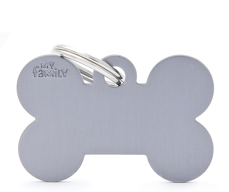 MYFAMILY BONE BIG ALLUMINUM GREY FOR TAG MACHINE ST