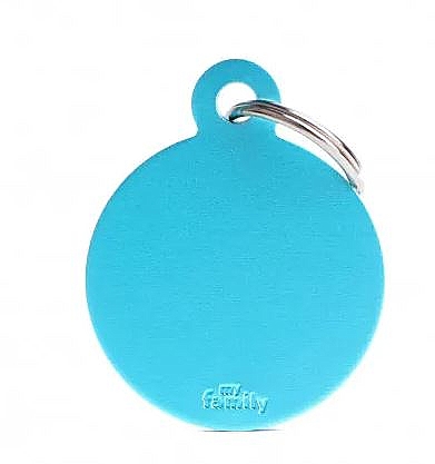 MYFAMILY CIRCLE BIG ALLUMINUM LIGHT BLUE FOR TAG MACHINE ST