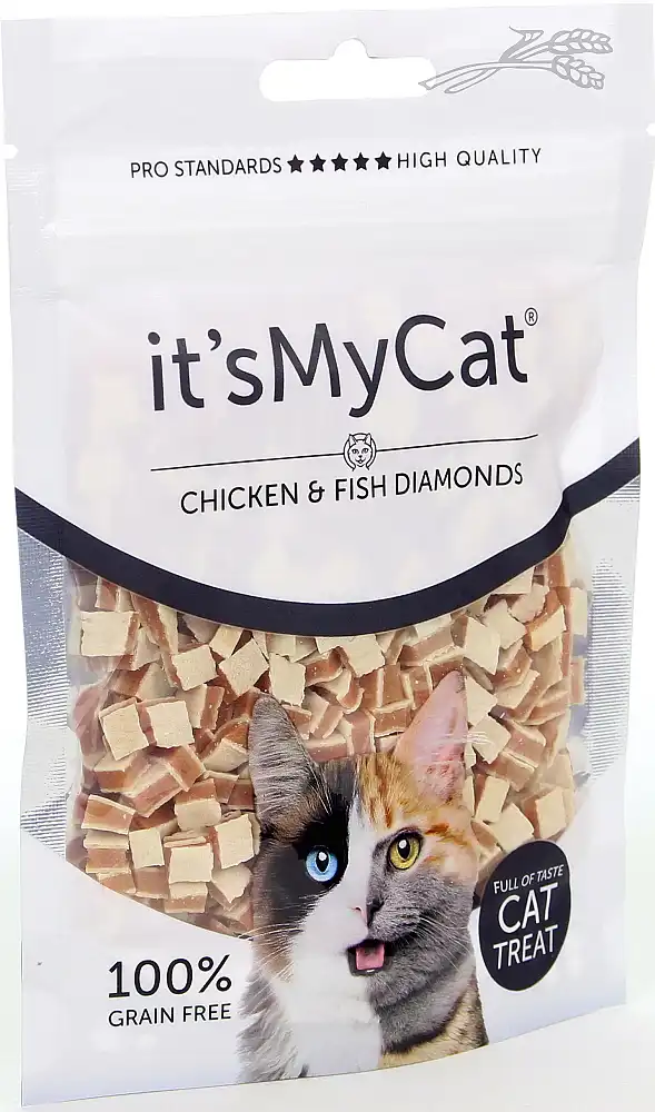 It's My Cat Chicken & Fish Diamonds 50 Gr