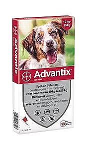 ADVANTIX 250 (10-25KG) 4PIP