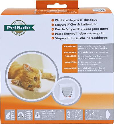 KATTENDEUR MET MAGNEETSLOT 932 WIT