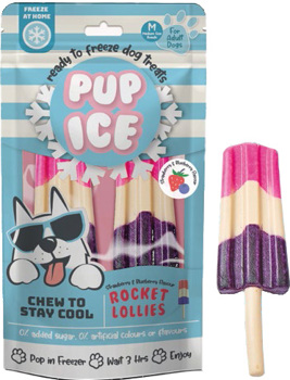 PUP ICE HOND IJSJE RAKET AARBEI/BOSBESSEN