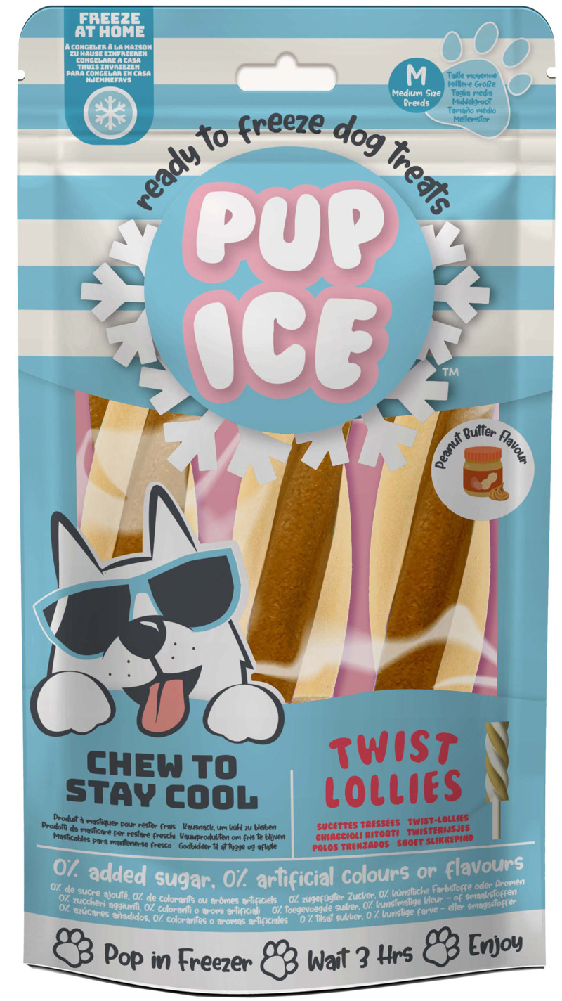 PUP ICE HOND IJSJE TWIST LOLLIE PINDAKAAS