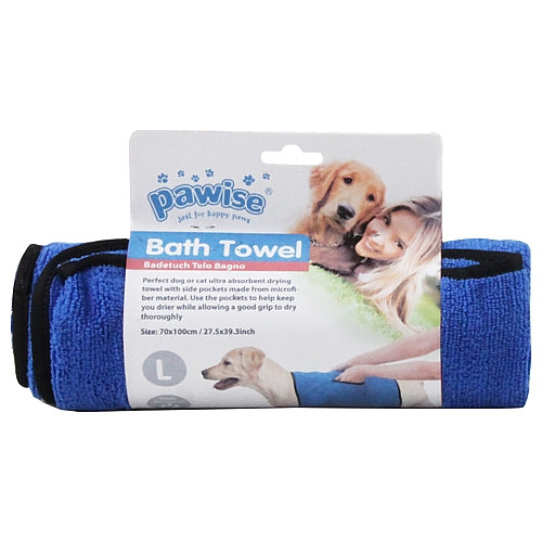 BAD HANDDOEK BLAUW 70X100 CM