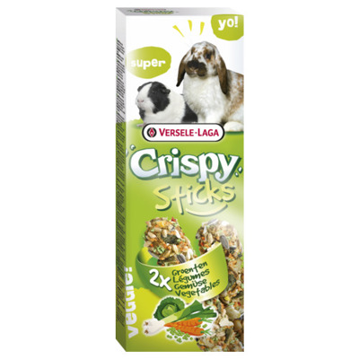 STICKS KONIJN&CAVIA GROENTE 2X55 G