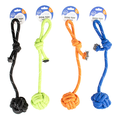 SCOOBY TOUW DUMMY BAL 27X7,6X7,6CM GEMENGDE KLEUREN