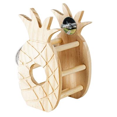 HOUTEN ANANAS HOOIRUIF 18X10X9CM HOUTKLEURIG