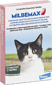 MILBEMAX TABLETTEN KITTEN/KAT KLEIN R 0,5-2KG 2 TABL.