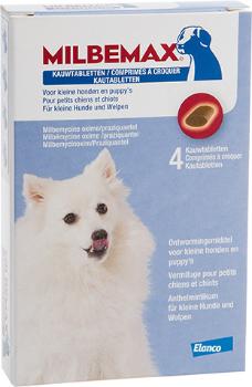 MILBEMAX KAUWTABL HND KLEIN/PUP 4 TABL