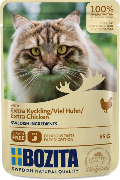 BOZITA FELINE POUCH EXTRA CHICKEN 12X85 GR