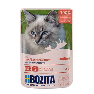 BOZITA FELINE POUCH JELLY SALMON 12X85 GR