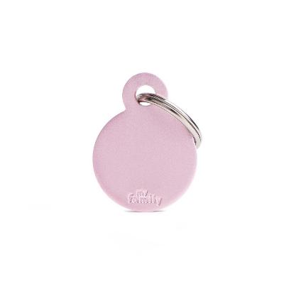 MYFAMILY CIRCLE SMALL ALLUMINUM PINK FOR TAG MACHINE ST